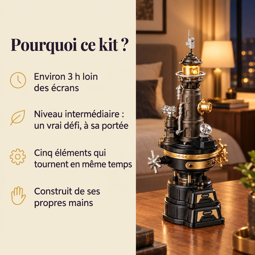 Why choose the NOOKO Industrial City Lighthouse model kit