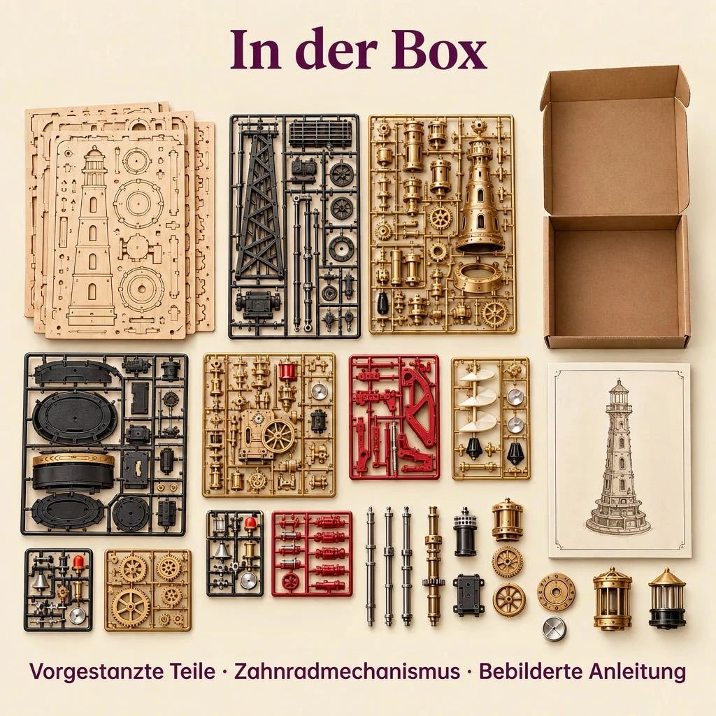 Inhalt des Sets Leuchtturm der Industriestadt