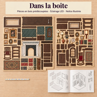 Contenu de la boîte du kit Le Coin du Feu