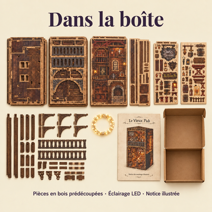 Contenu de la boîte du kit Le Vieux Pub