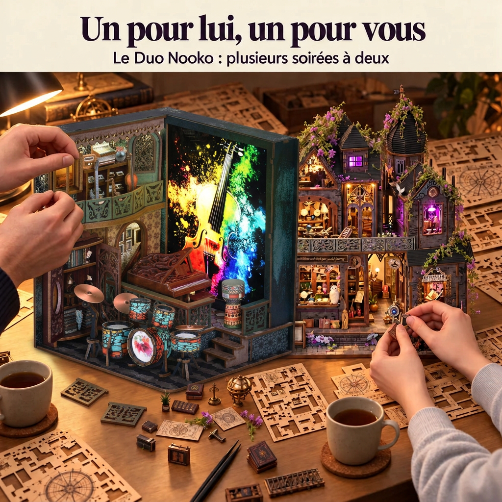 Duo Nooko : deux kits à monter à deux, dont le Studio de Musique