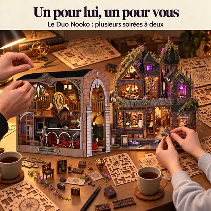 Duo Nooko : deux kits à monter à deux, dont L'Atelier des Locomotives