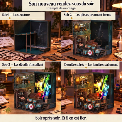 Soirées de montage du Studio de Musique, étape par étape