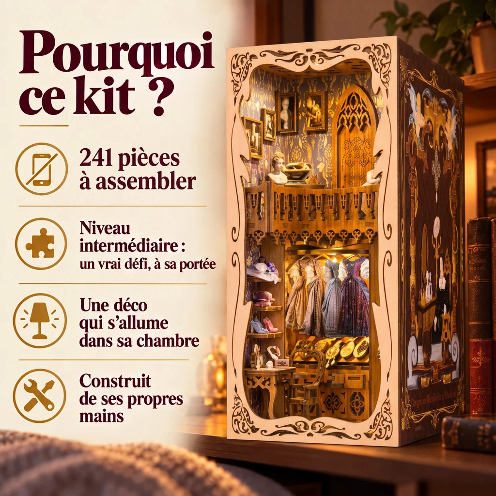 Pourquoi choisir le Dressing de la Duchesse : 241 pièces à assembler