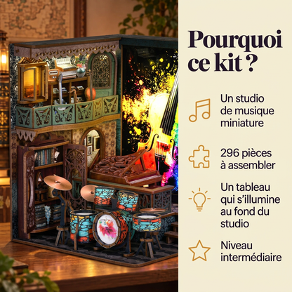 Pourquoi choisir le Studio de Musique : 296 pièces à assembler