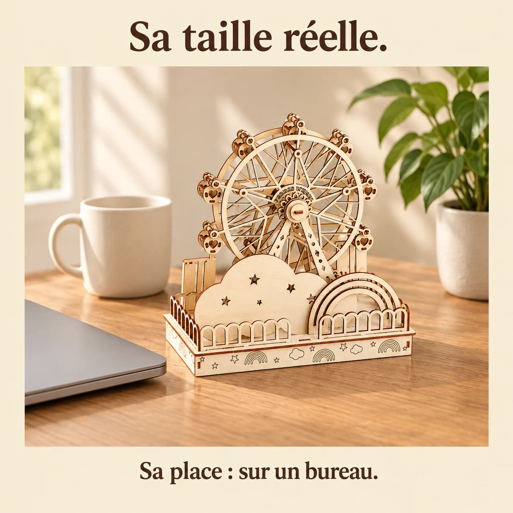 The Little Rainbow Ferris Wheel on a desk