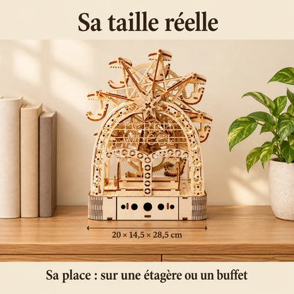 The Musical Ferris Wheel Under the Arch on a sideboard, dimensions 20 × 14.5 × 28.5 cm