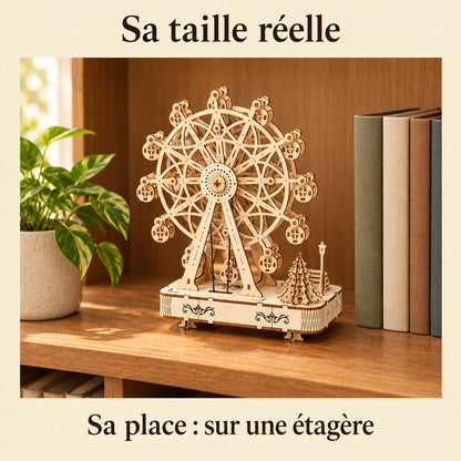 La Grande Roue Boîte à Musique posée sur une étagère