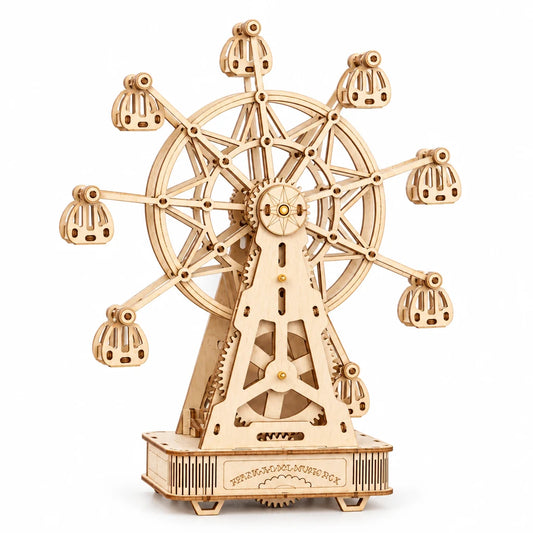 La Grande Roue Musicale Classique NOOKO montée sur fond blanc