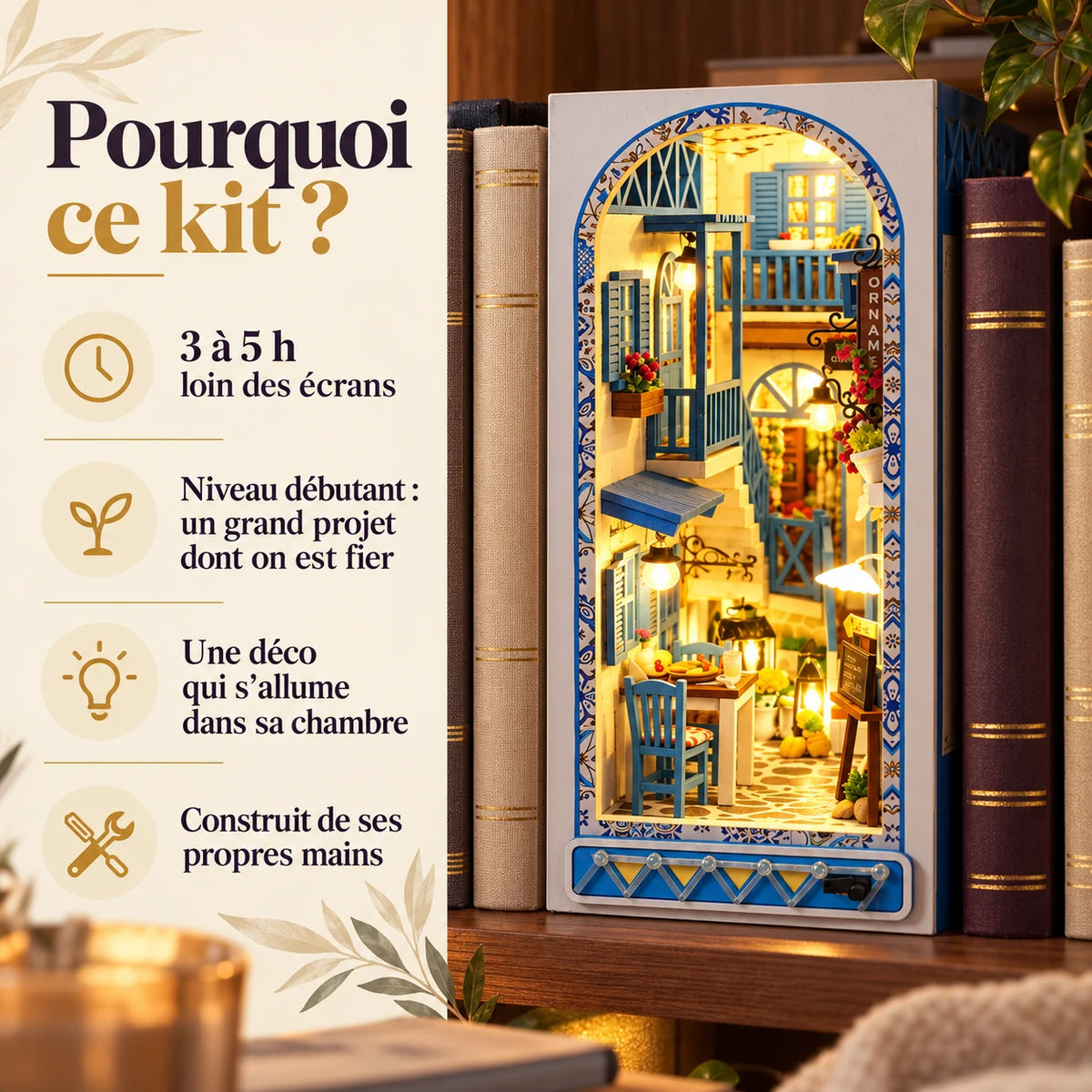 Pourquoi choisir la Ruelle de Santorin NOOKO, kit débutant de 3 à 5 heures
