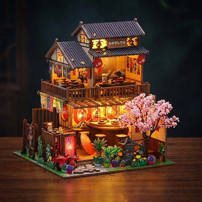 Le Salon des Cerisiers - kit maison miniature DIY vue principale