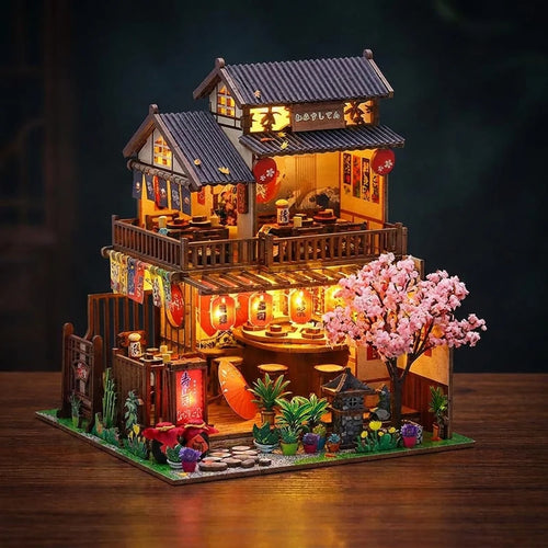 Le Salon des Cerisiers - kit maison miniature DIY vue principale
