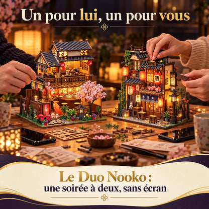 Duo NOOKO : activité à deux autour du Salon des Cerisiers et d’un second kit miniature