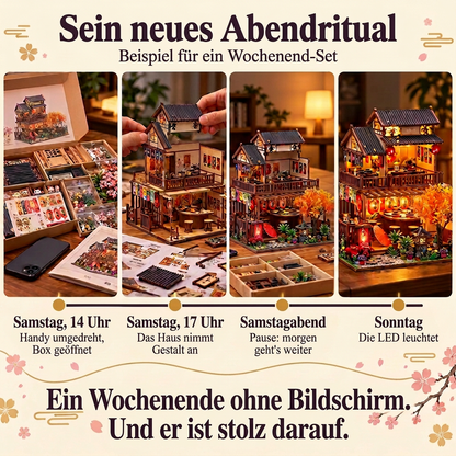 Ein Wochenende mit dem Kirschblüten-Salon: vom Öffnen der Box bis zur leuchtenden LED