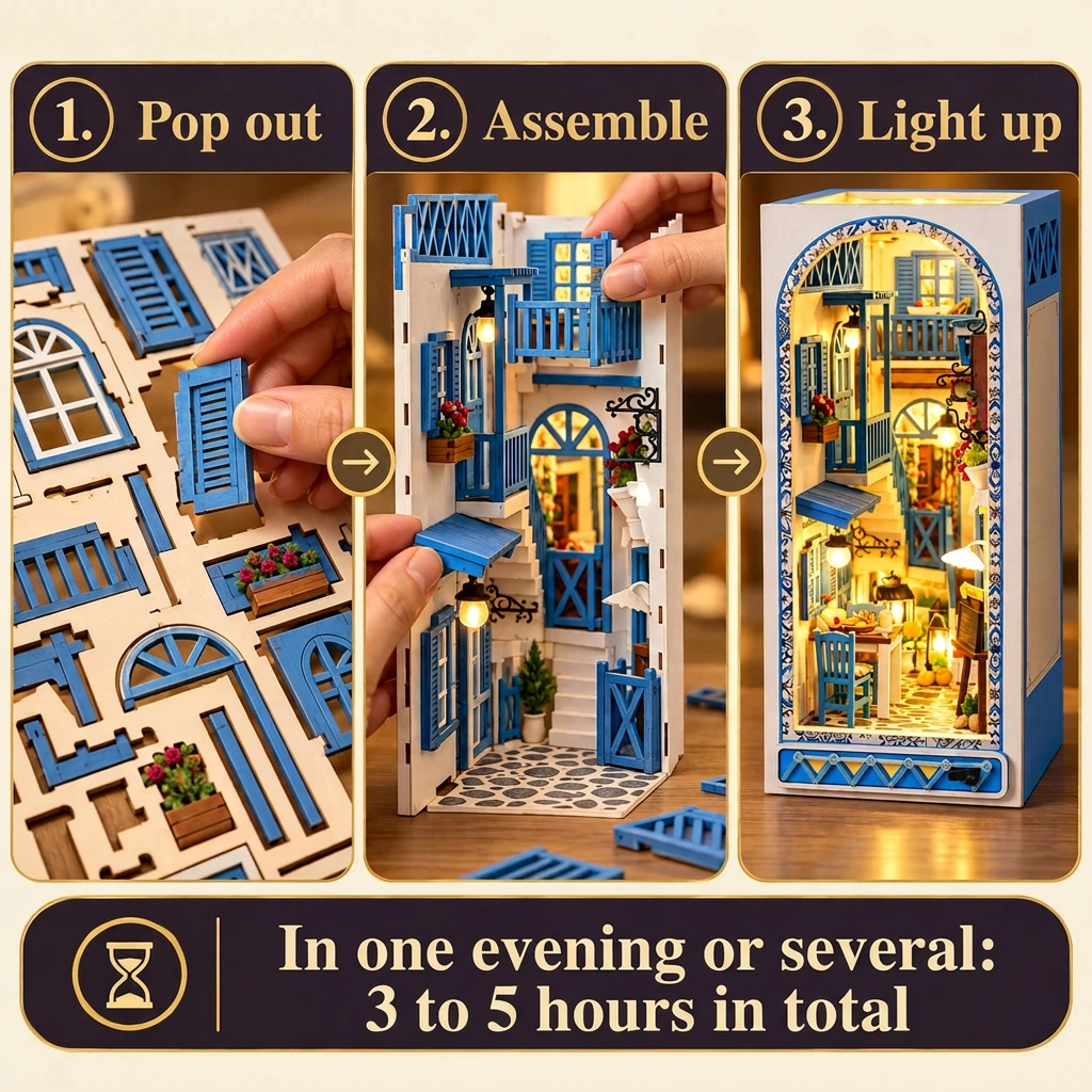 Building Santorini Lane step by step