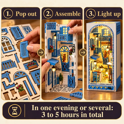 Building Santorini Lane step by step