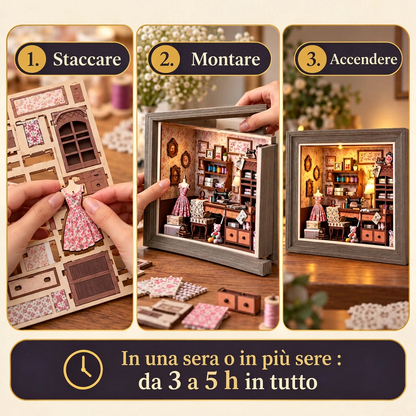 Le fasi di montaggio di Sartoria di Lily