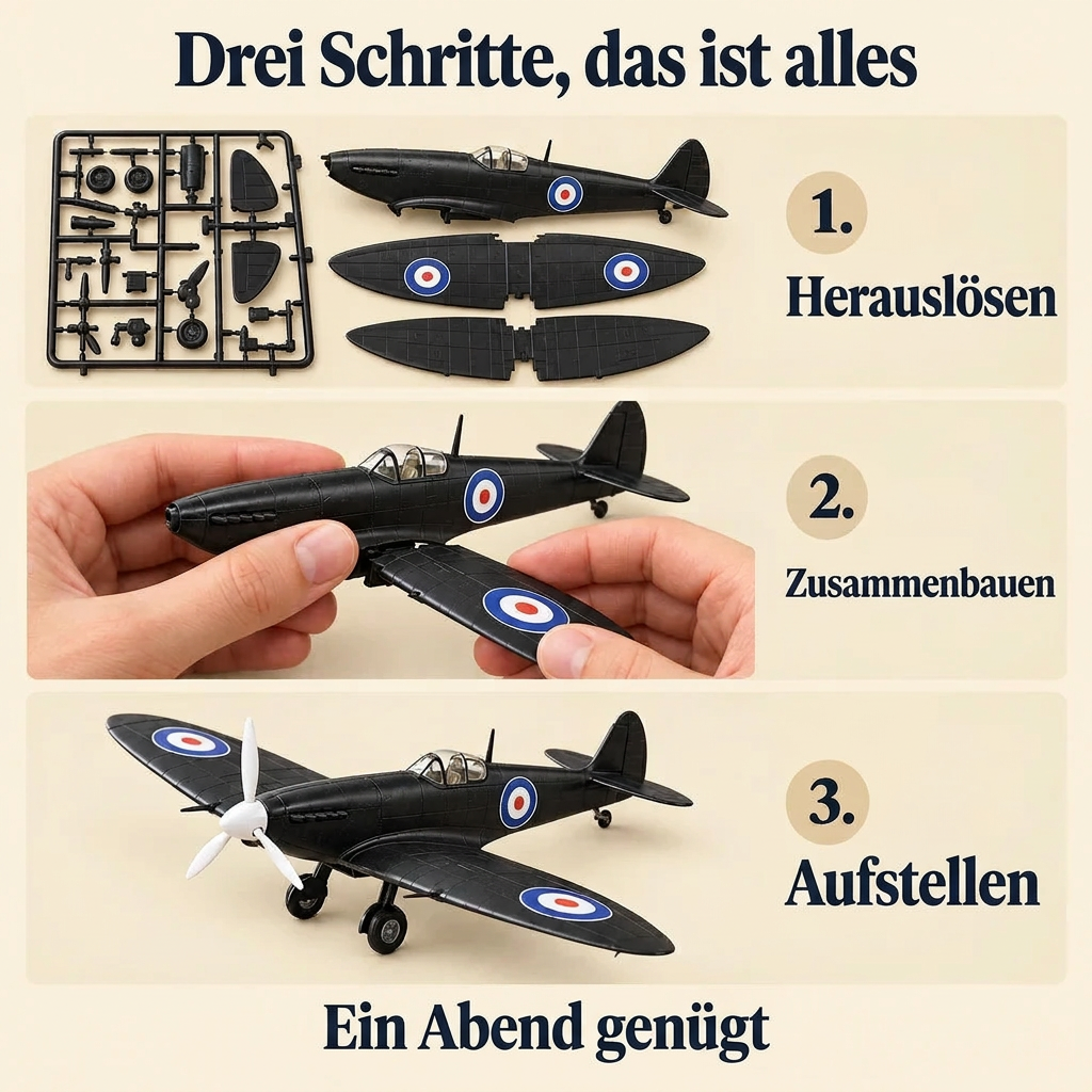 Die Bauschritte von Schwarze Spitfire