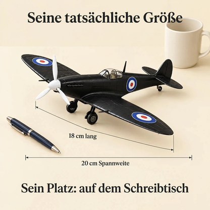 Schwarze Spitfire im Regal