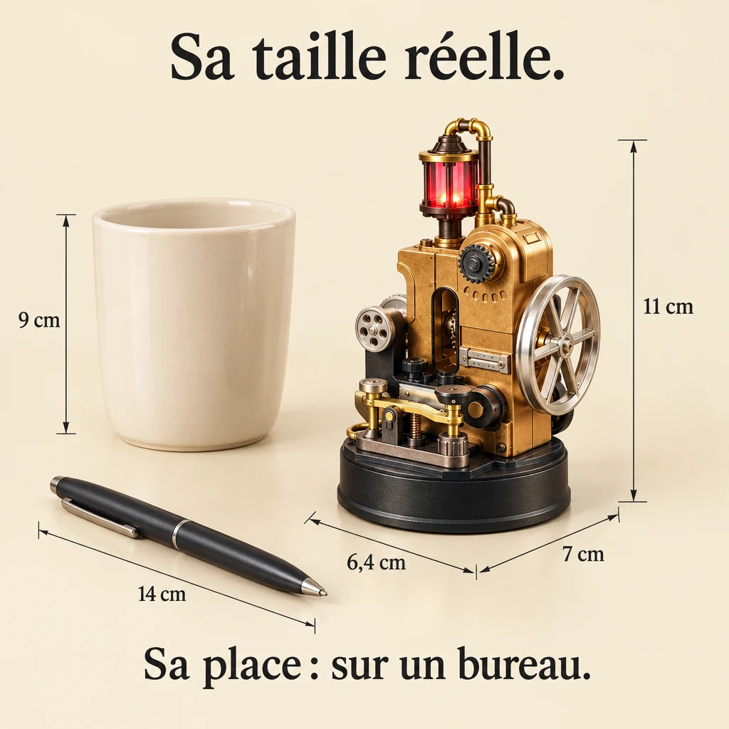 The Morse Telegraph on a desk, dimensions 6.4 × 7 × 11 cm