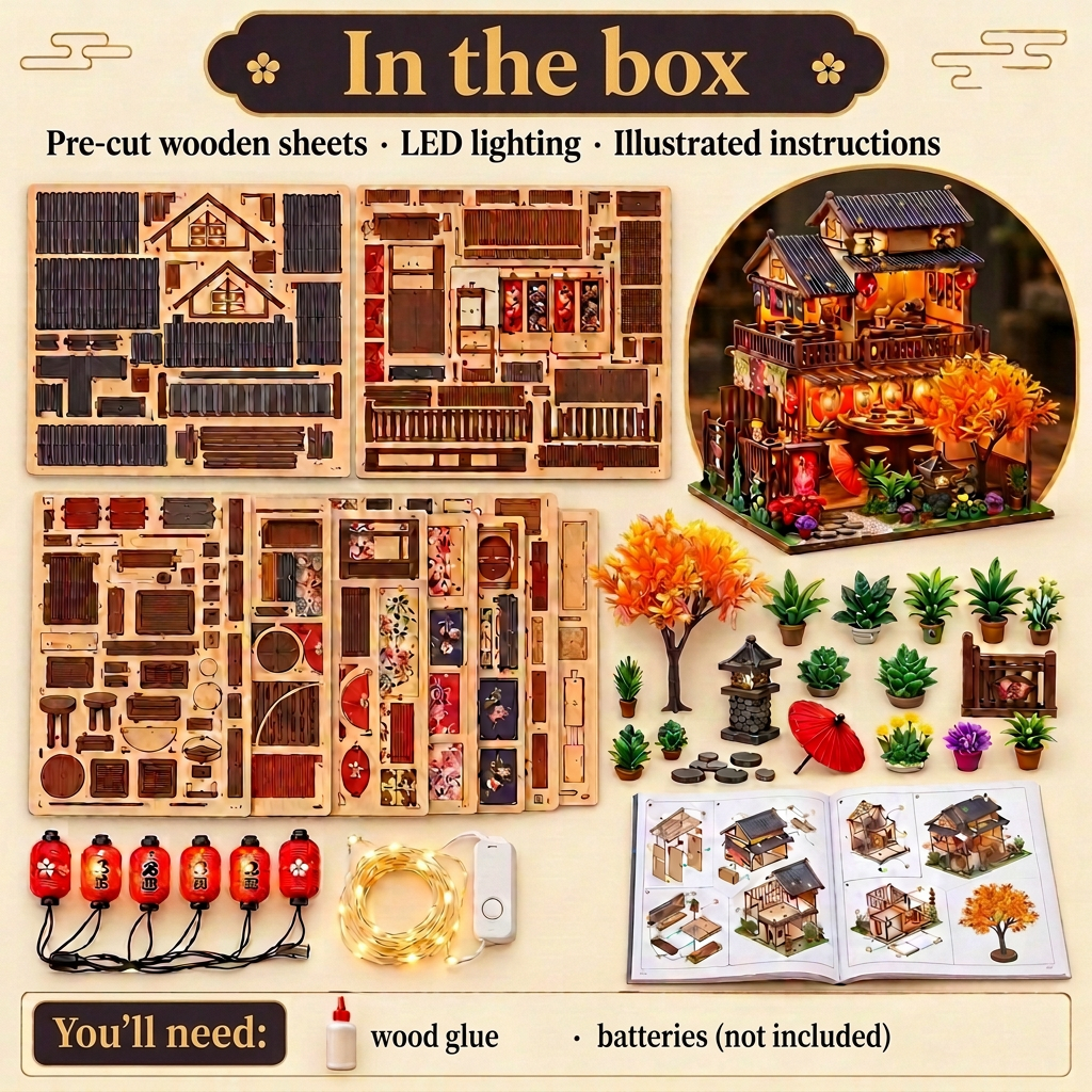 What's in the Cherry Blossom Parlor kit