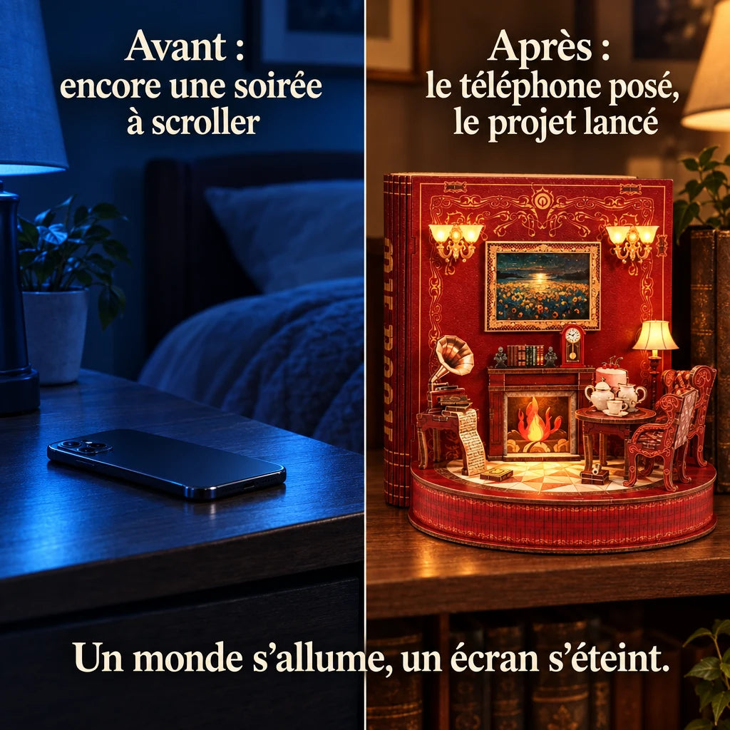 Before and after: from the phone to building the Storybook Theater kit