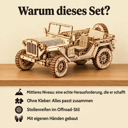 Warum Geländewagen: Bauzeit und Niveau