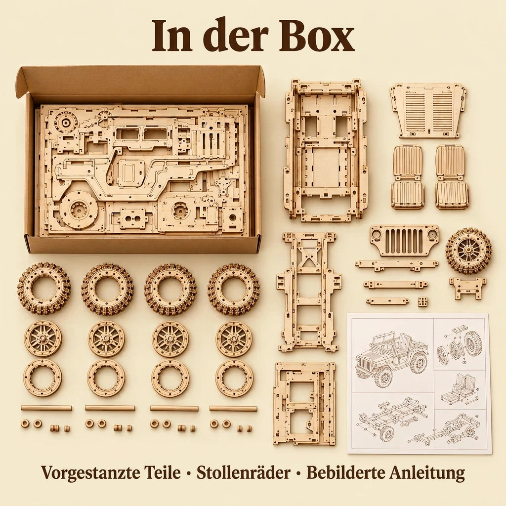 Inhalt des Sets Geländewagen