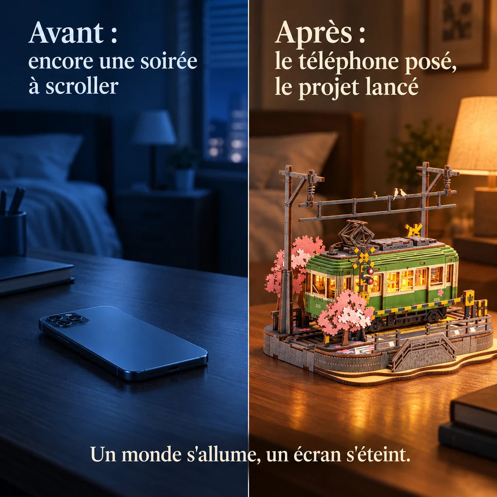 Before and after: from the phone to building the Cherry Blossom Tram
