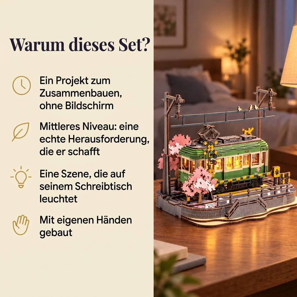 Warum Kirschblüten-Straßenbahn: Bauzeit und Niveau
