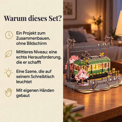 Warum Kirschblüten-Straßenbahn: Bauzeit und Niveau