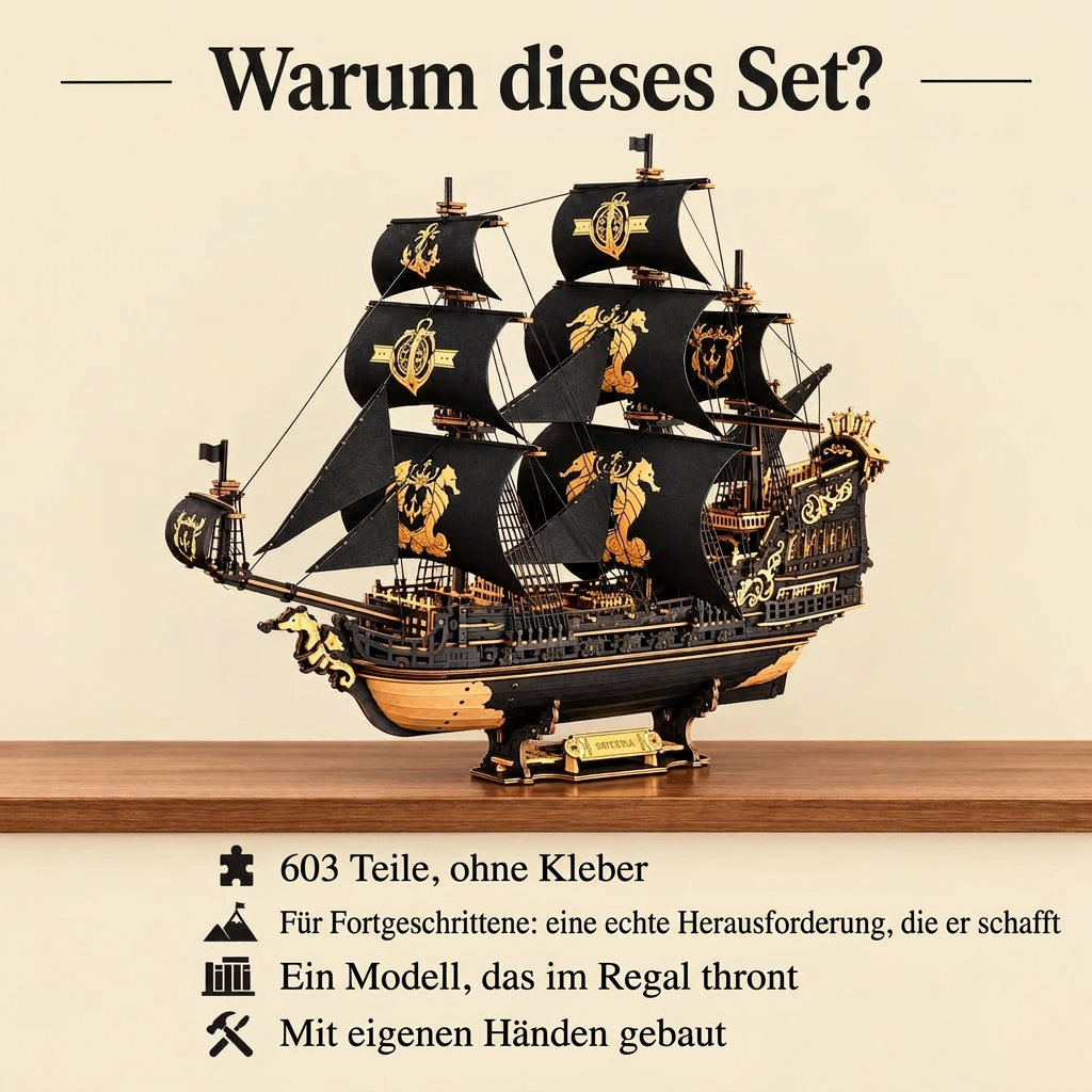 Warum Dreimaster Seepferdchen: Bauzeit und Niveau