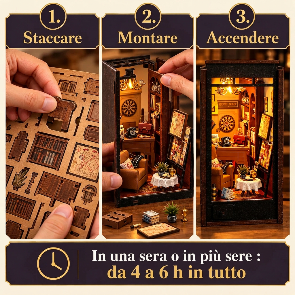 Le fasi di montaggio di Ufficio del Detective