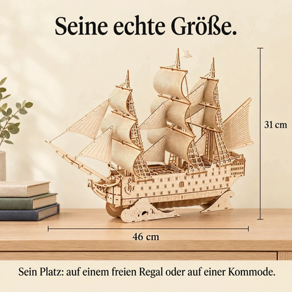 Flaggschiff im Regal