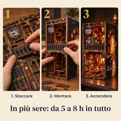 Le fasi di montaggio di Vecchio Pub