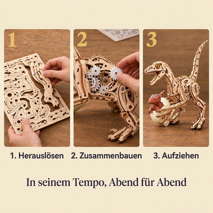 Die Bauschritte von Laufender Velociraptor