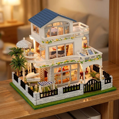 La Villa de la Riviera - kit book nook DIY vue principale