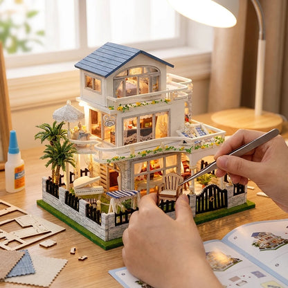 La Villa de la Riviera - montage à la main