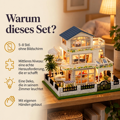 Warum die Villa an der Riviera: 5–8 Std. Bauzeit, mittleres Niveau