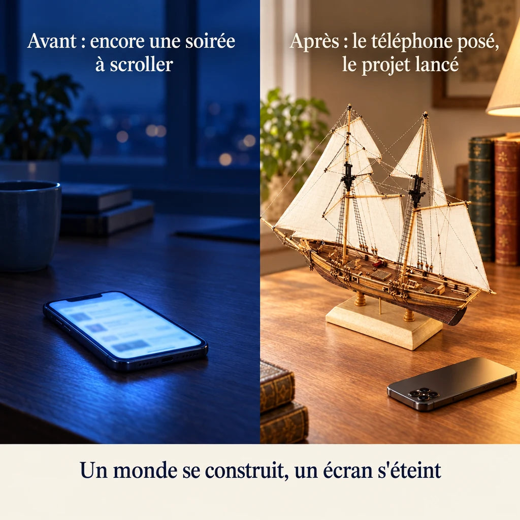 Before and after: from the phone to building the New Port Sailboat