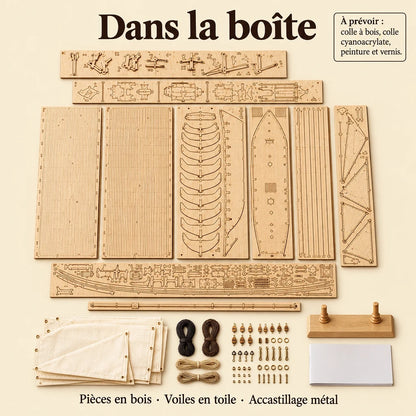 What's in the New Port Sailboat kit box