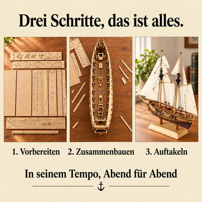 Die Bauschritte von Segelschiff New Port