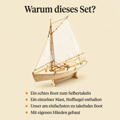 Warum Küstenfischer-Segelboot: Bauzeit und Niveau