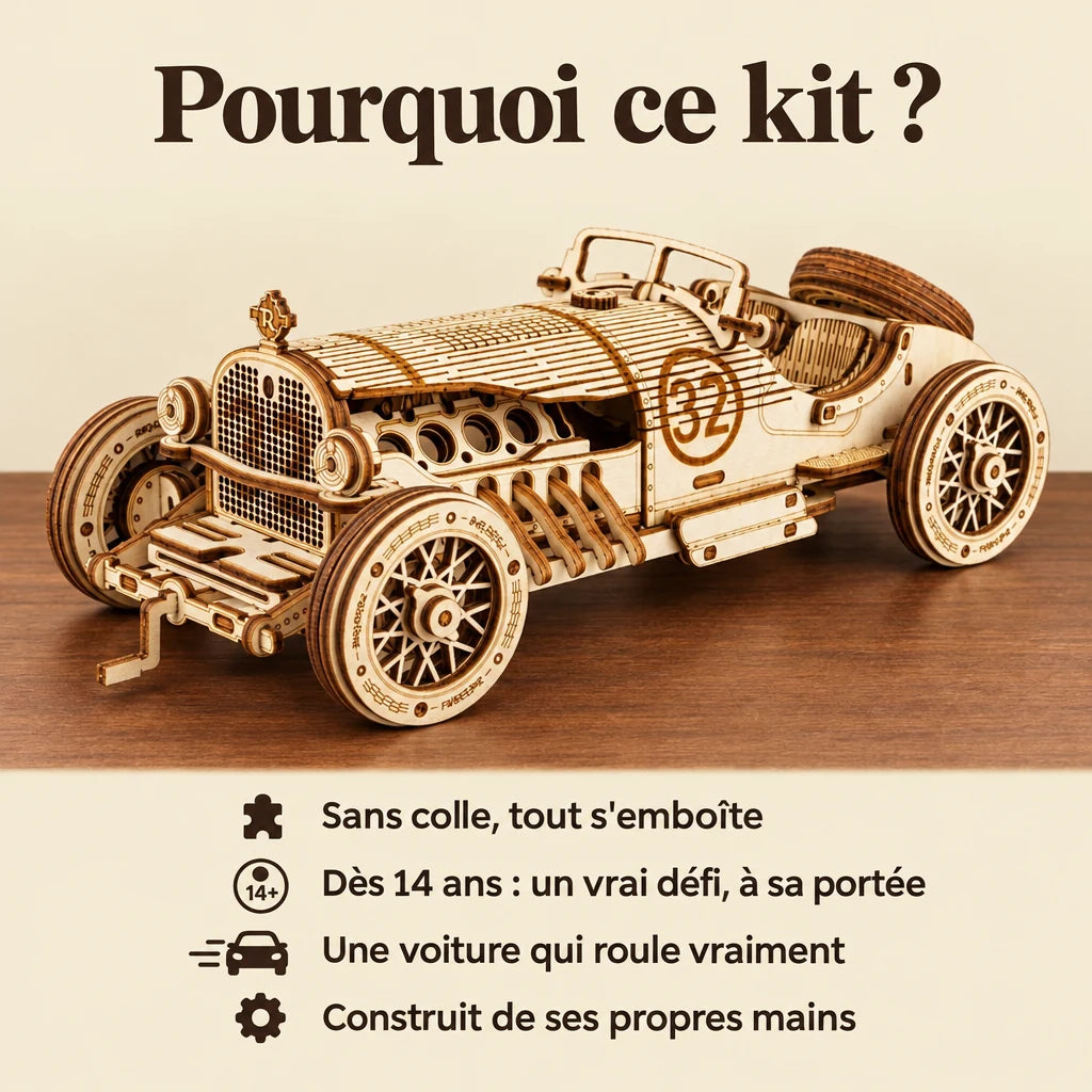 Why choose the NOOKO Little Race Car model kit