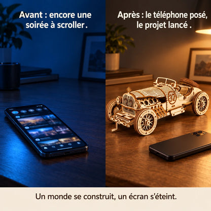 Before and after: from the phone to building the Little Race Car