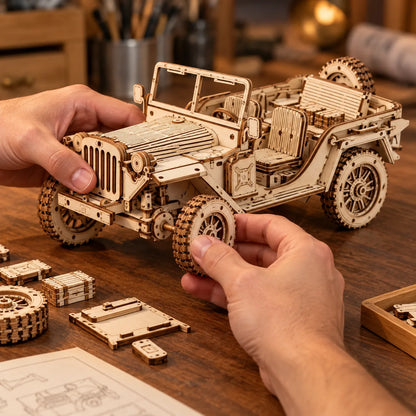 Maquette Voiture en Bois — Le Tout-Terrain