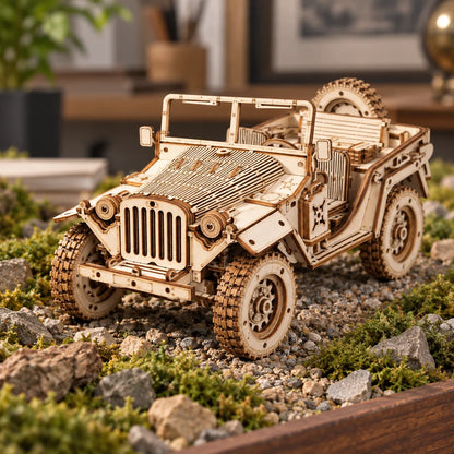 Maquette Voiture en Bois — Le Tout-Terrain